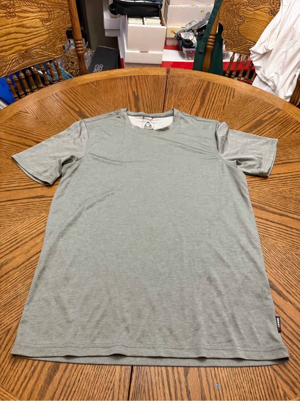 Gerry Weber Short Sleeve Crew Neck Tee in Light Gray